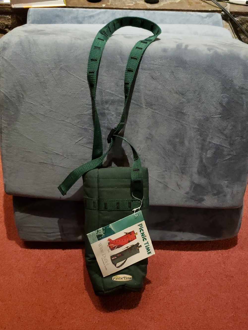 Picnic Time Green Insulated Bottle/wine Carrier Duffel